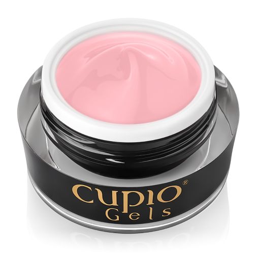 Gel pentru tehnica fara pilire - Make-Up Fiber Milky Pink 15 ml HEMA & TPO FREE