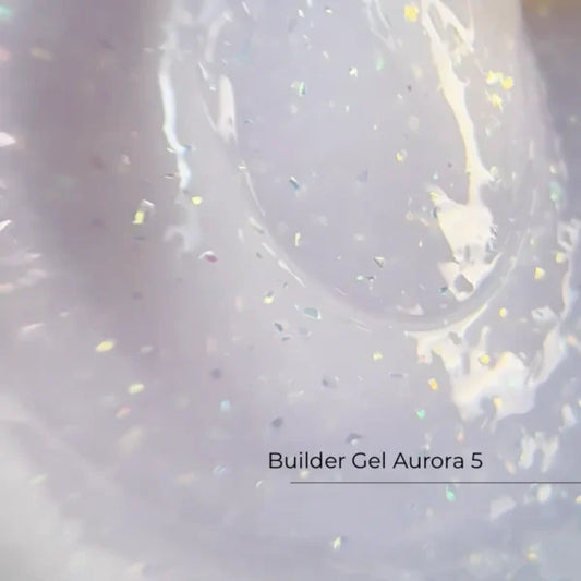 Builder Gel Aurora nr5 Crystal Professional HEMA & TPO Free 15 ml