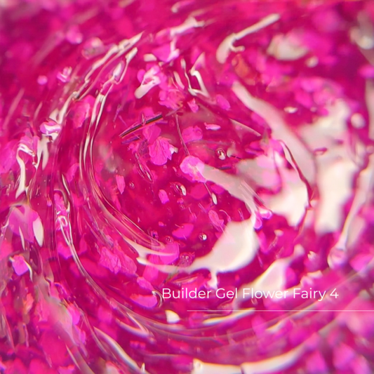 Builder Gel Flower Fairy nr4 Crystal Professional HEMA & TPO FREE 15ml